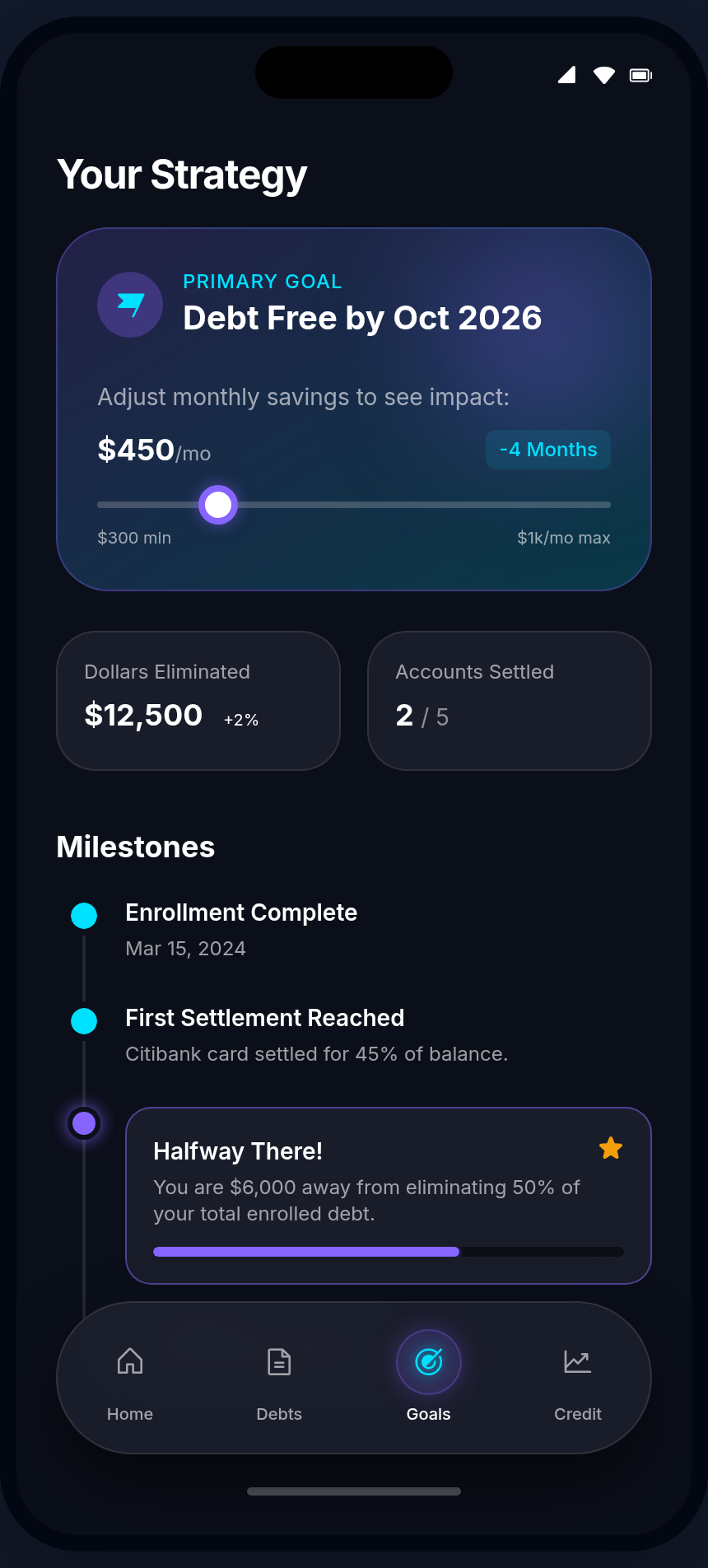 Settle app — Plan your path